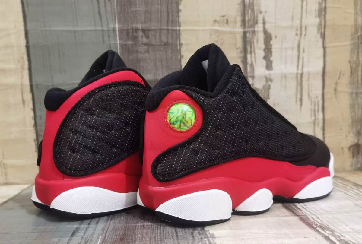Black & Red High-Top Sneakers