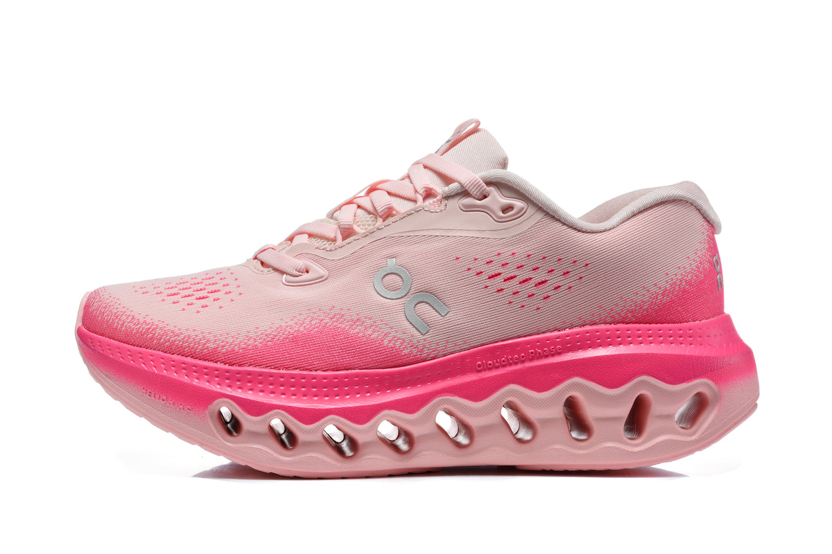 On Cloud Cushioned Running Shoes - Pink Gradient